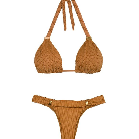 Vix Gold Textured Bikini - Picture 2 of 8